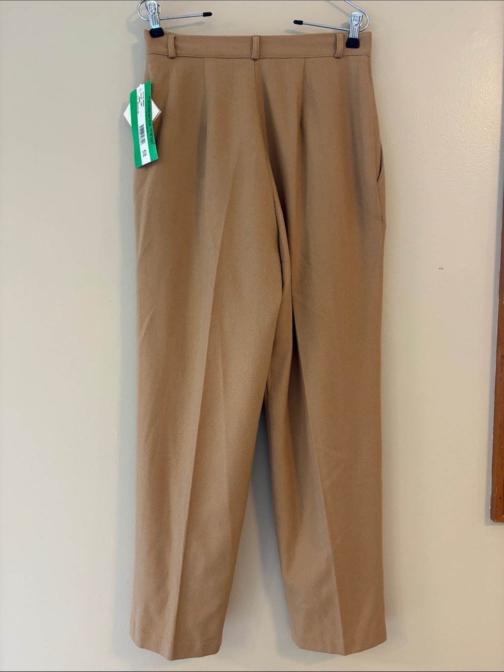 Vintage Fundamental Things 100% Wool Camel Pants Size 10 Petite NWT - Picture 7 of 9